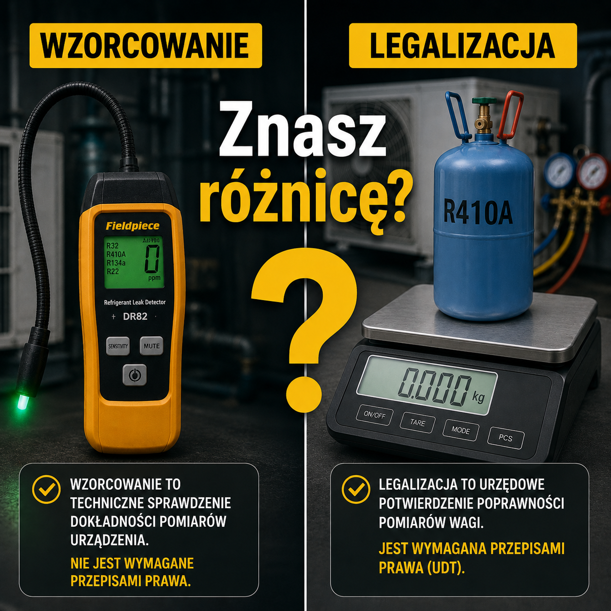 md instal - wzorcowanie a legalizacja